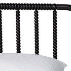 Baxton Studio Braith Farmhouse Black Spindle Wood King Size 4-Piece Bedroom Set with Two Nightstands