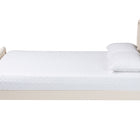 Baxton Studio Braith Farmhouse Ivory Spindle Wood Queen Size Platform Bed