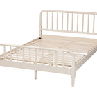 Baxton Studio Braith Farmhouse Ivory Spindle Wood King Size Platform Bed