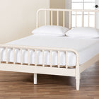 Baxton Studio Braith Farmhouse Ivory Spindle Wood Queen Size Platform Bed