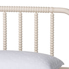 Baxton Studio Braith Farmhouse Ivory Spindle Wood Queen Size 4-Piece Bedroom Set with Two Nightstands