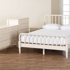 Baxton Studio Braith Farmhouse Ivory Spindle Wood King Size 4-Piece Bedroom Set