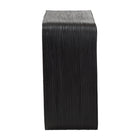 bali & pari Abebi Black Rattan Console Table - Modern Accent Table with Waterfall Silhouette and Open Hairpin Legs, Boho Coastal Style for Entryway, Hallway, or Living Room