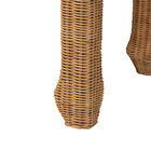 bali & pari Abena Handwoven Natural Rattan Console Table - Ming Style Wicker Accent Table or Sofa Table, Boho Coastal Style Furniture for Hallway, Living Room or Foyer