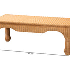 Abena Ming Style Natural Rattan Coffee Table
