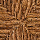 bali & pari Adisa Natural Rattan Bench - Handcrafted Banquette with Woven Seagrass Seat and Back, Coastal Boho Accent Seating for Entryway, Dining or Living Room