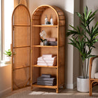bali & pari Paloma Natural Rattan Decorative Cabinet