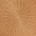 bali & pari Abel Natural Rattan Coffee Table with Splayed Legs - Handcrafted Boho Accent Table, Light Honey