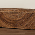 bali & pari Verino Handwoven Seagrass Storage Bench with Removable Lid - Rustic Wicker Trunk Chest for Entryway, Living Room, or Bedroom Organization