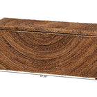 bali & pari Verino Handwoven Seagrass Storage Bench with Removable Lid - Rustic Wicker Trunk Chest for Entryway, Living Room, or Bedroom Organization