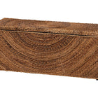 bali & pari Verino Handwoven Seagrass Storage Bench with Removable Lid - Rustic Wicker Trunk Chest for Entryway, Living Room, or Bedroom Organization