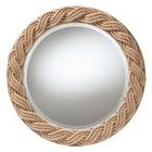 bali & pari Romana Braided Rope Mirror - Coastal Mirror with Woven Jute Accents for Farmhouse, Boho Wall Decor, Beach House