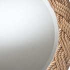bali & pari Romana Braided Rope Mirror - Coastal Mirror with Woven Jute Accents for Farmhouse, Boho Wall Decor, Beach House