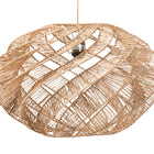 bali & pari Enola Handwoven Jute Pendant Lampshade - Boho Chic Ceiling Light Cover with Twisted Spiral Design