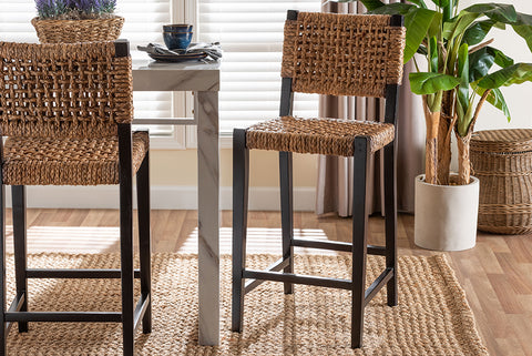 Alise Seagrass Bar Stool