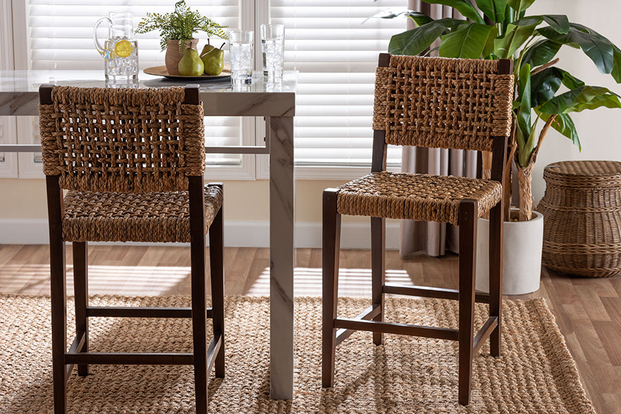 Alise Seagrass Counter Stool