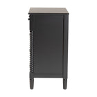 Baxton Studio Braith Farmhouse Black Spindle Wood 5-Drawer Chest