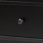 Baxton Studio Braith Farmhouse Black Spindle Wood 5-Drawer Chest