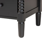 Baxton Studio Braith Farmhouse Black Spindle Wood 5-Drawer Chest
