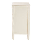 Baxton Studio Braith Farmhouse Ivory Spindle Wood 5-Drawer Chest