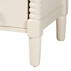 Baxton Studio Braith Farmhouse Ivory Spindle Wood 5-Drawer Chest