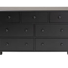 Baxton Studio Braith Farmhouse Black Spindle Wood 7-Drawer Dresser