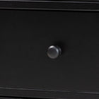 Baxton Studio Braith Farmhouse Black Spindle Wood 7-Drawer Dresser
