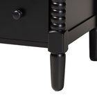 Baxton Studio Braith Farmhouse Black Spindle Wood 7-Drawer Dresser