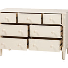 Baxton Studio Braith Farmhouse Ivory Spindle Wood 7-Drawer Dresser