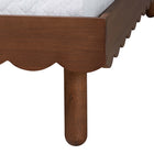 Baxton Studio Orianthe Scalloped Platform Bed, Queen
