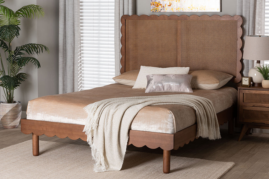 Orianthe Scalloped Platform Bed