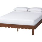 Baxton Studio  Orianthe Scalloped Bed Frame Queen Size
