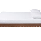 Baxton Studio  Orianthe Scalloped Bed Frame Queen Size