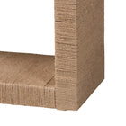 bali & pari Rajiya Handwoven Jute Console Table - Rectangular Open-Frame Entryway Table with Natural Texture, Minimalist Coastal Boho Accent for Living Room or Hallway Décor