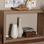 bali & pari Rajiya Handwoven Jute Console Table - Rectangular Open-Frame Entryway Table with Natural Texture, Minimalist Coastal Boho Accent for Living Room or Hallway Décor