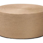 bali & pari Lapis Handwoven Jute Coffee Table - Boho Round Centerpiece with Natural Fiber Texture, Handcrafted Coastal Design for Living Room or Lounge Spaces