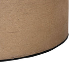 bali & pari Lapis Handwoven Jute Coffee Table - Boho Round Centerpiece with Natural Fiber Texture, Handcrafted Coastal Design for Living Room or Lounge Spaces