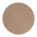 bali & pari Lapis Handwoven Jute Coffee Table - Boho Round Centerpiece with Natural Fiber Texture, Handcrafted Coastal Design for Living Room or Lounge Spaces