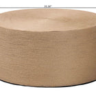 bali & pari Lapis Handwoven Jute Coffee Table - Boho Round Centerpiece with Natural Fiber Texture, Handcrafted Coastal Design for Living Room or Lounge Spaces