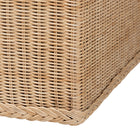bali & pari Caden Braided Natural Rattan Chest with Lift-top Lid - Coastal Boho Style Storage Bench for Bedroom, Entryway, or Living Room Organization
