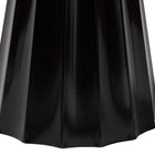 Baxton Studio Ulmer Metal Scalloped Side Table - Modern Round Accent Table for Indoor or Semi-Outdoor Use, Black