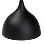 Baxton Studio Webb Black Metal Pedestal Side Table - Modern Accent Table with Round Tray Top for Indoor or Semi-Outdoor Use