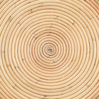 bali & pari Tokyo Laminated Natural Rattan Side Table -  Hourglass Accent Table with Modern Sculptural Design, Boho Chic Style for Living Room or Bedroom, Natural