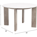 Zuo Oceanveil Round Dining Table White