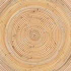 bali & pari Tokyo Laminated Natural Rattan Coffee Table - Handcrafted Bowl-Shaped Center Table for Living Room, Coastal Boho Style Furniture in Natural Brown