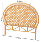 bali & pari  Isabel Natural Rattan Standalone Headboard