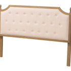Baxton Studio Lourdes Upholstered Headboard, Queen