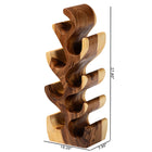 bali & pari Matana Suar Wood Wine Rack