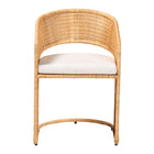 bali & pari Palm Bohemian Light Honey Rattan Dining Chair