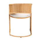 bali & pari Palm Bohemian Light Honey Rattan Dining Chair